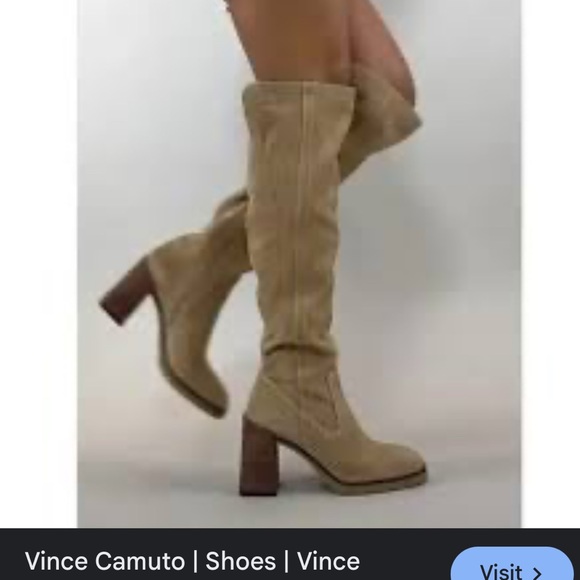 Vince Camuto Over the Knee Tan Boots - Picture 1 of 6
